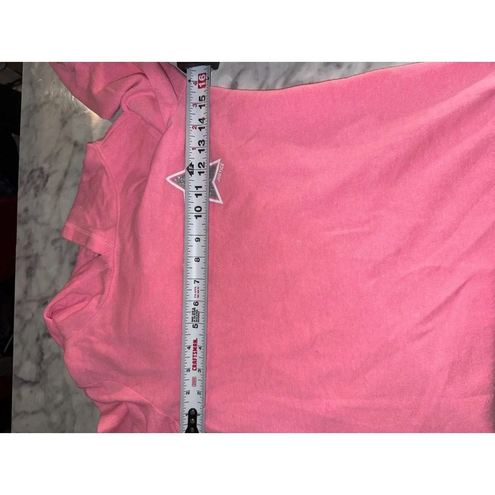 Justice‎ Pink Glitter Star Dance Hoodie Girls Size 10